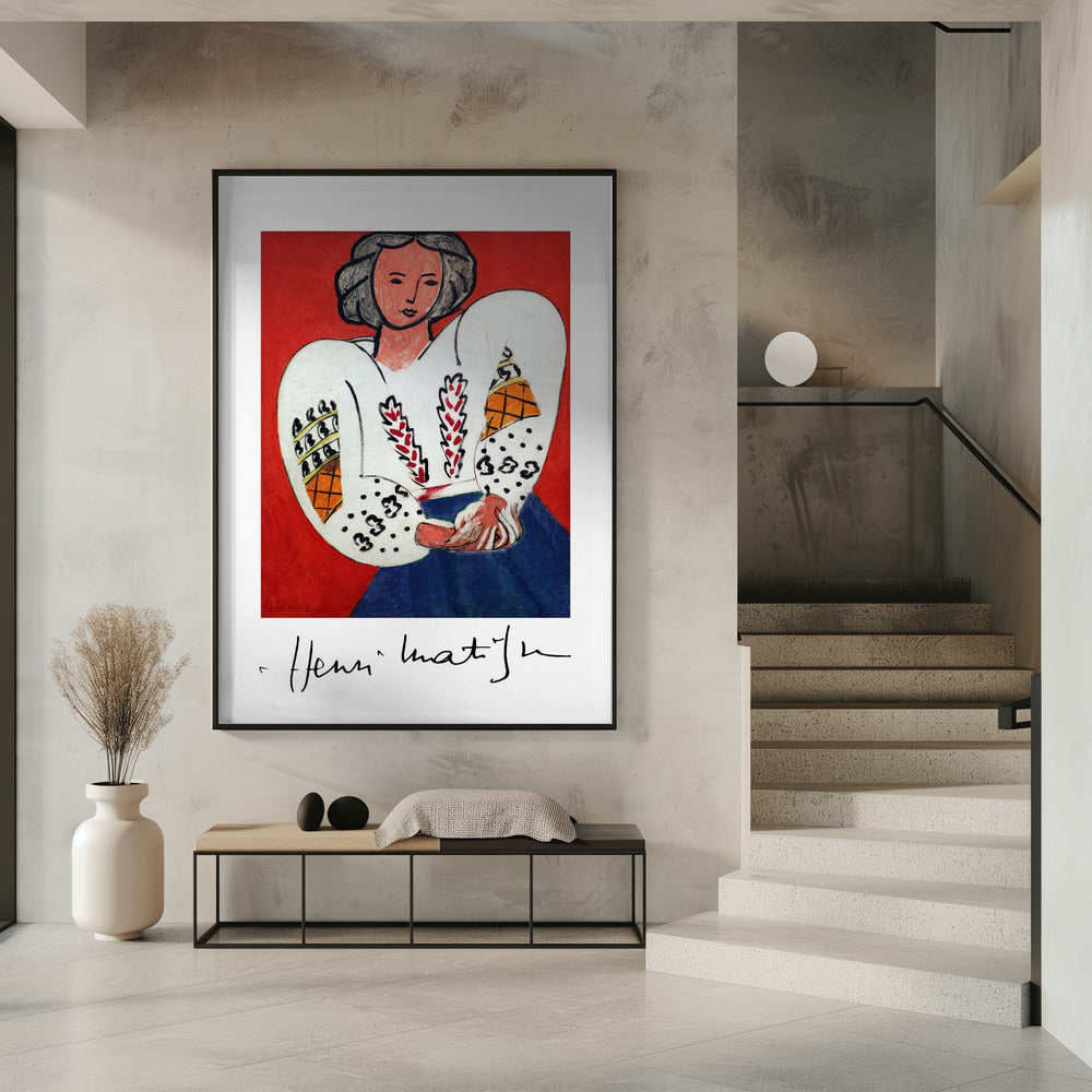 Wall art d'Henri Matisse, La Camicetta Romena, 1940