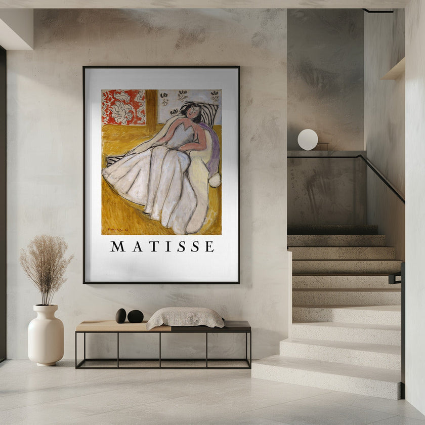 Wall art Jeune Femme à La Pelisse Blanche