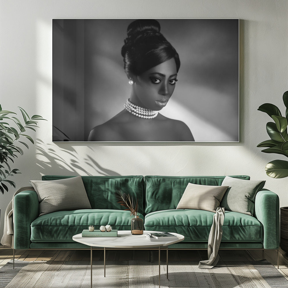 Art mural : Les perles blanches