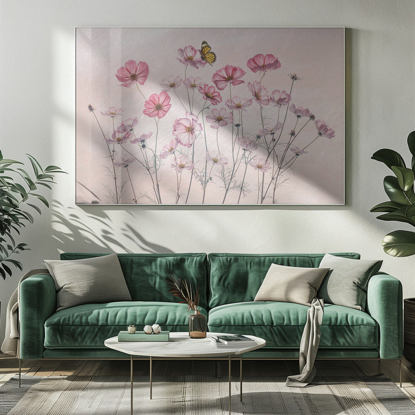 Wall Art Cosmos and Butterfly