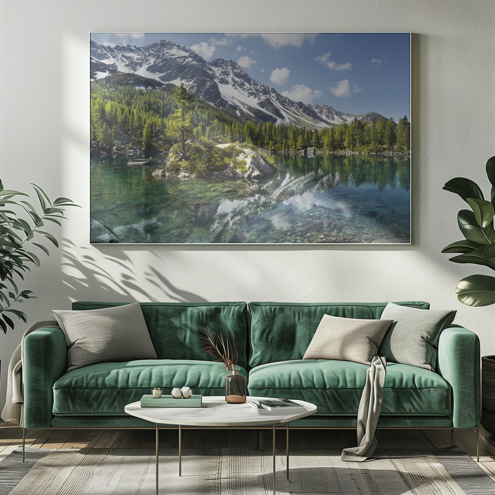 Art mural Lac Green Mountain