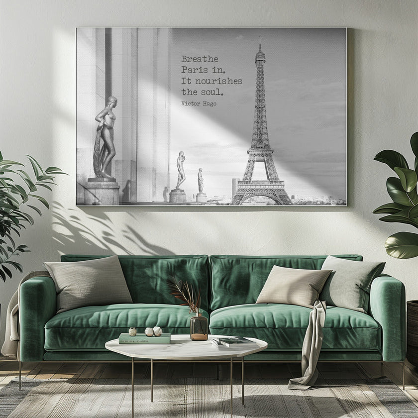 Wall art Breathe Paris in