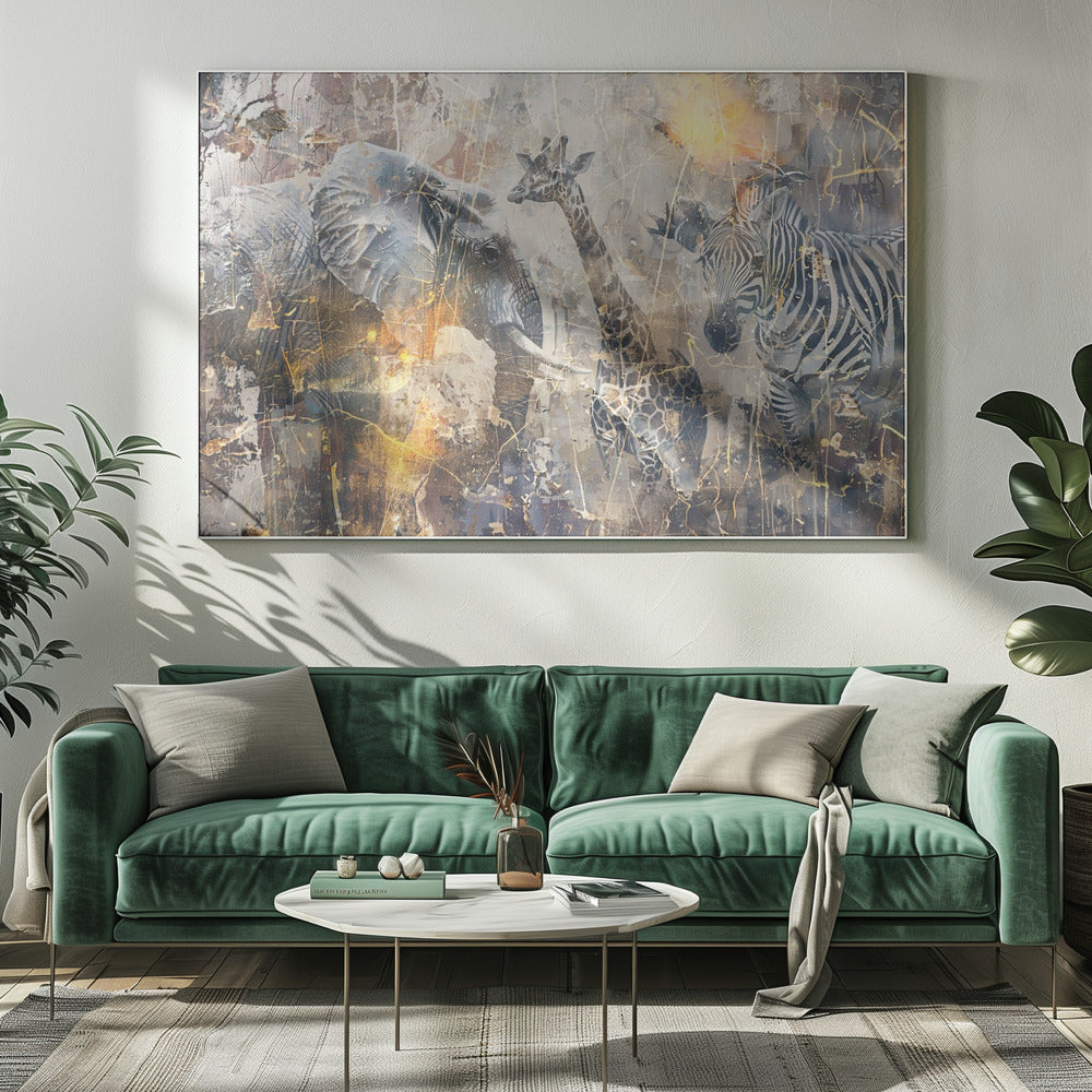 Illustration murale Art africain Wallart 114