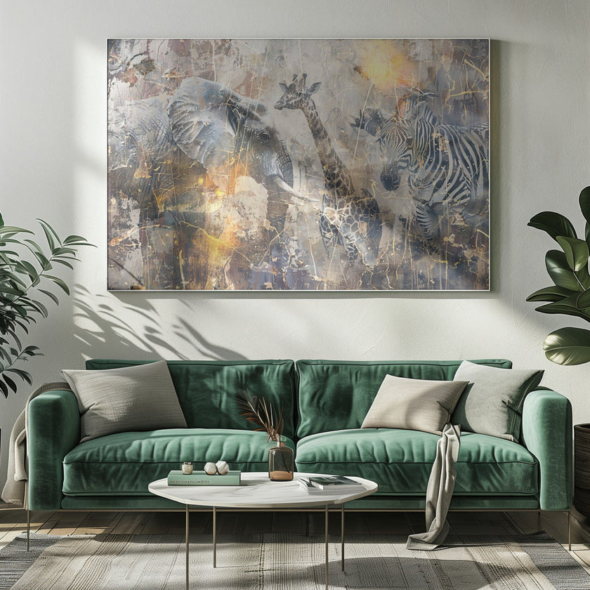 Illustration murale Art africain Wallart 114