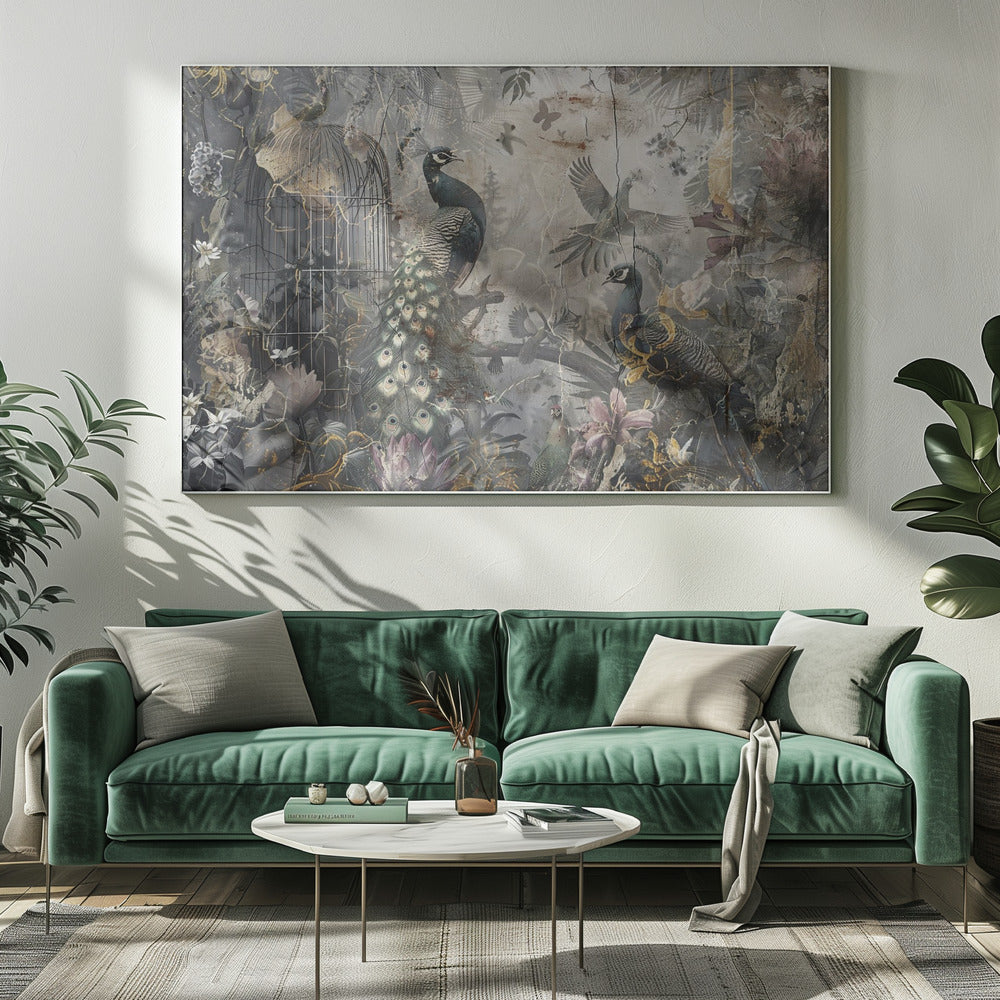 Illustration murale Oiseaux Animaux Art Vintage Illustration murale 17
