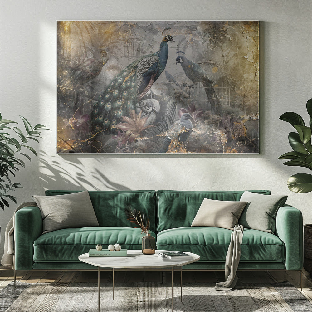 Illustration murale, art mural, oiseaux, animaux, illustration vintage, art mural 18