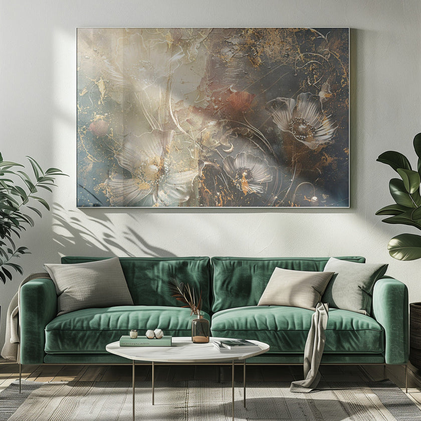 Illustration murale Fleur Art floral Illustration murale 042