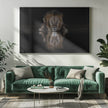 Art mural : Un lion dans la nuit