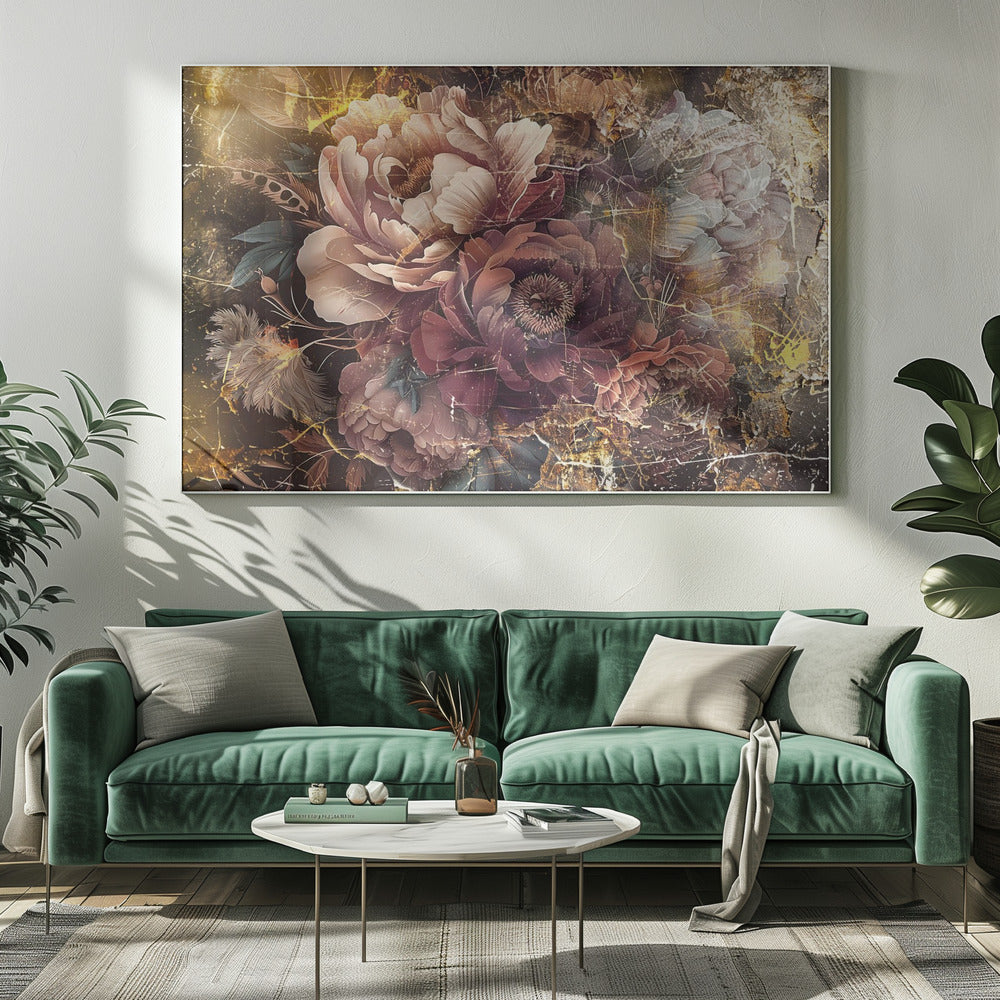 Illustration murale Fleur Art floral Illustration murale 096