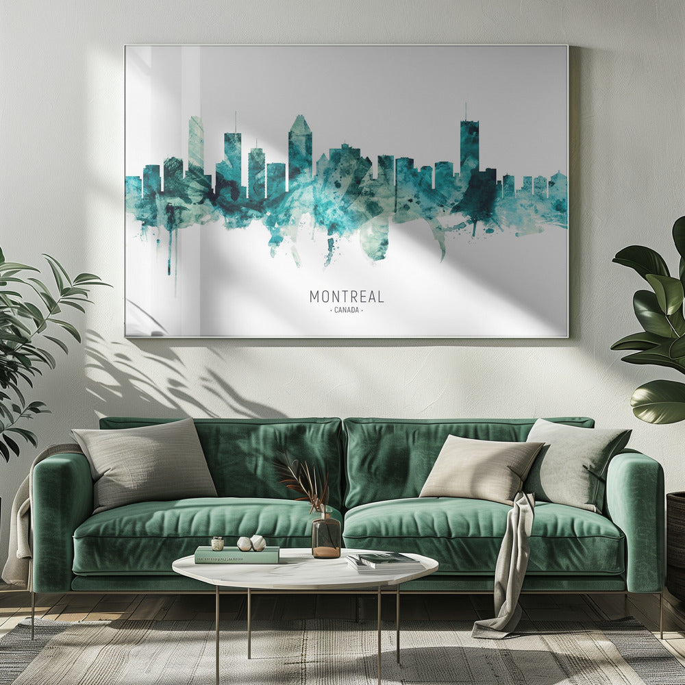 Wall art, skyline de Montréal, Canada