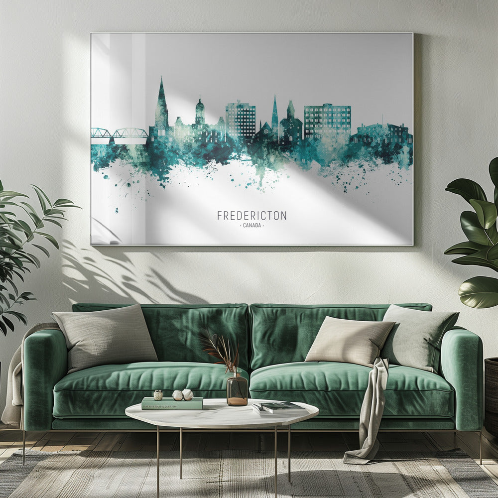 Peinture murale : Skyline de Fredericton, Canada