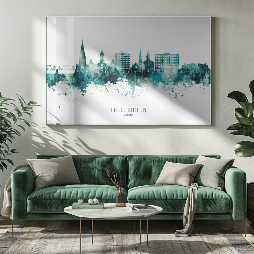 Peinture murale : Skyline de Fredericton, Canada