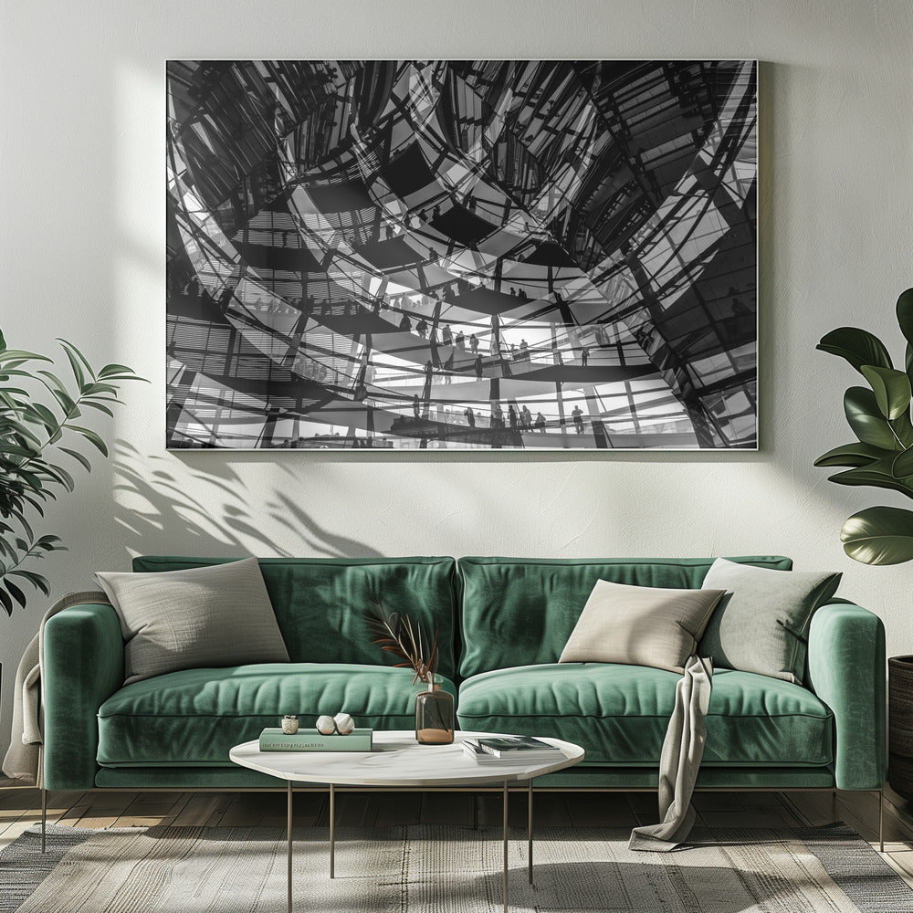 Visiteurs d'art mural
