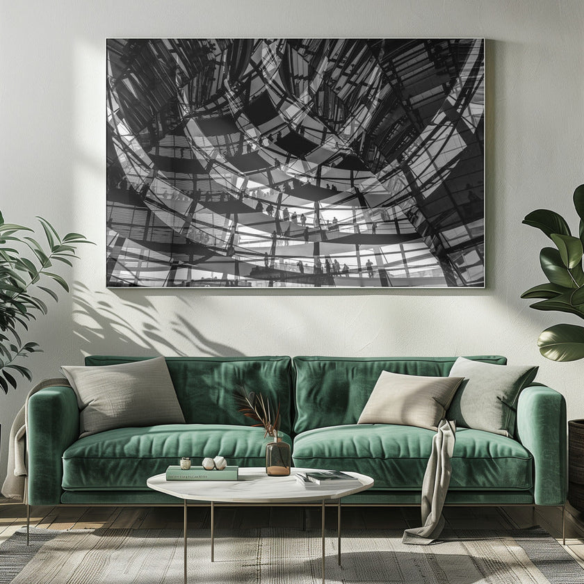 Visiteurs d'art mural