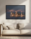 Wall art Angels of Camargue. Horses