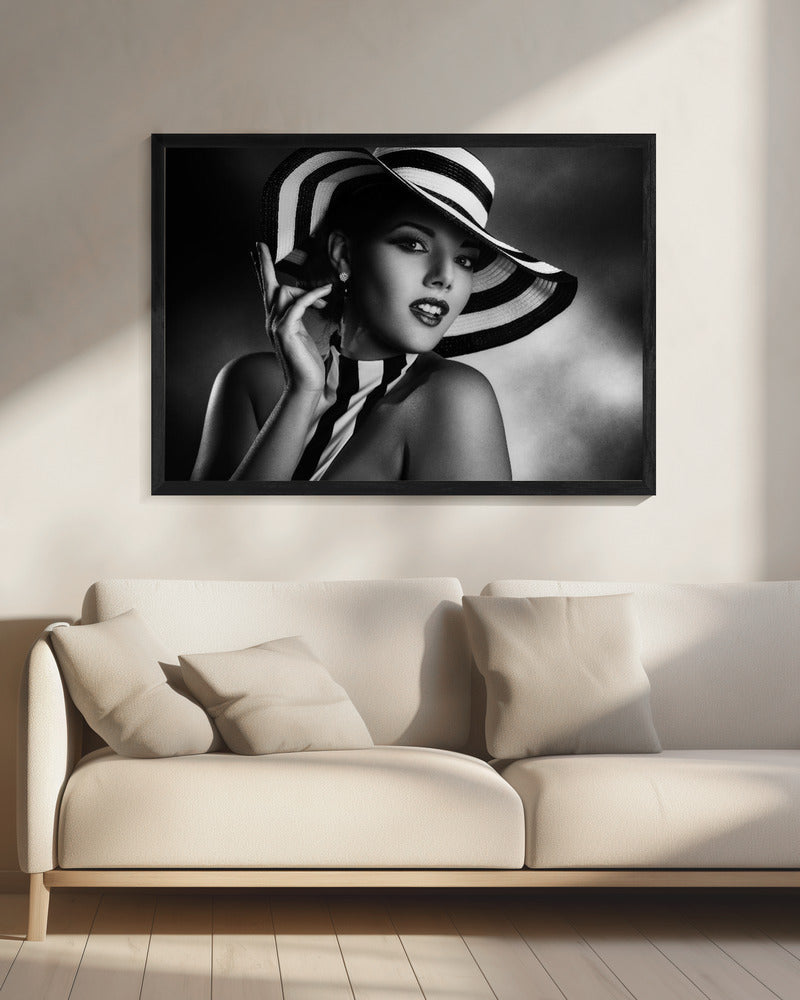 Art mural noir et blanc