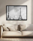 Wall art Breathe Paris in