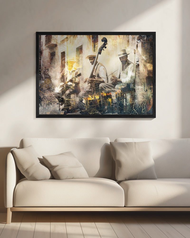 Illustration musicale pour mur - Groupe de jazz n°11