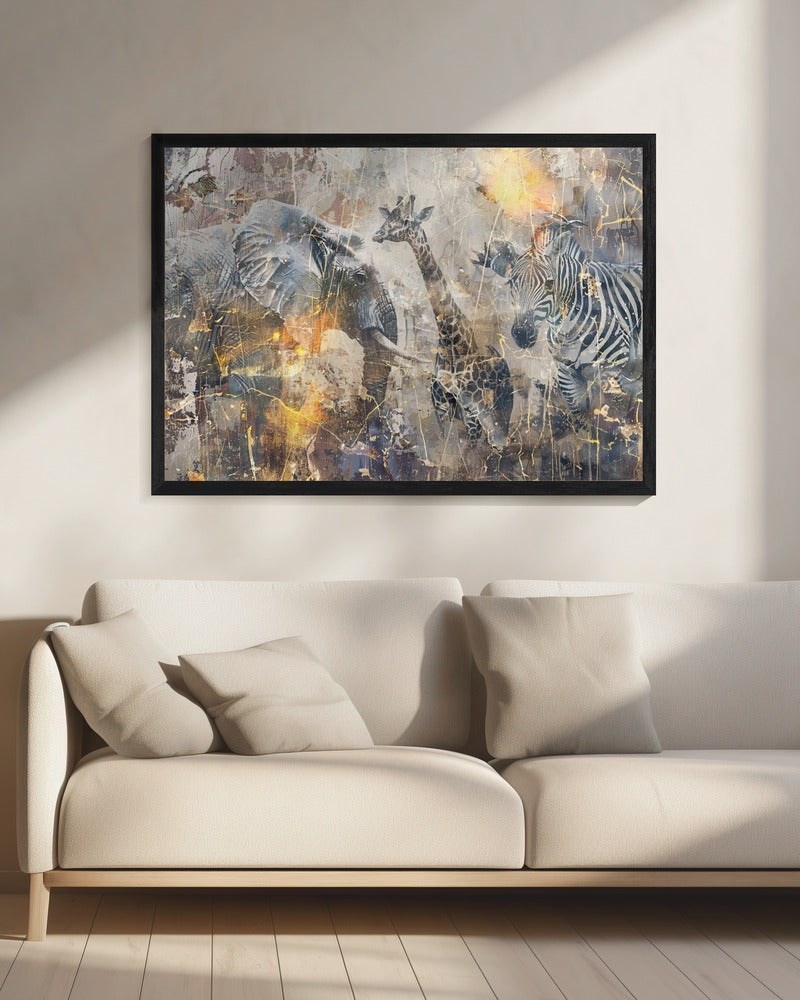 Illustration murale Art africain Wallart 114