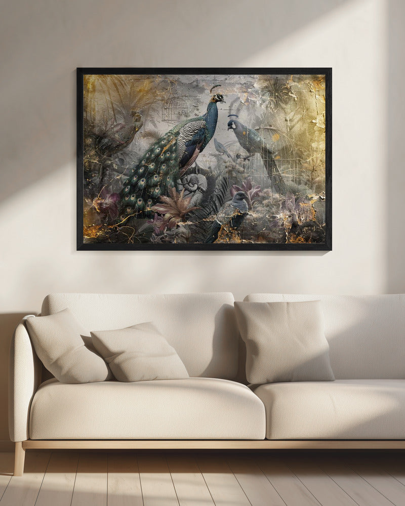 Illustration murale, art mural, oiseaux, animaux, illustration vintage, art mural 18