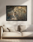 Illustration murale Lion Animal Art Vintage Wallart 09