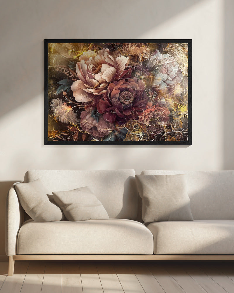Illustration murale Fleur Art floral Illustration murale 096
