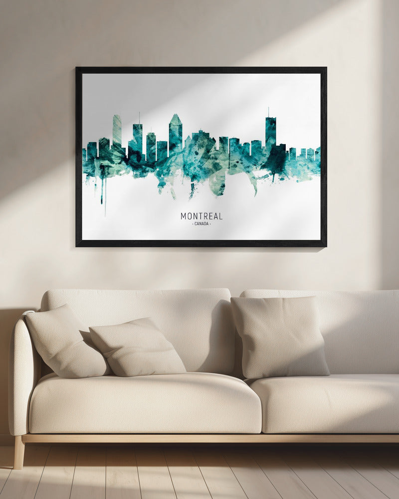 Wall art, skyline de Montréal, Canada