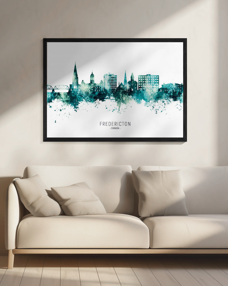Peinture murale : Skyline de Fredericton, Canada