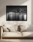 Wall art Charming evening impression from Vancouver | Monochrome