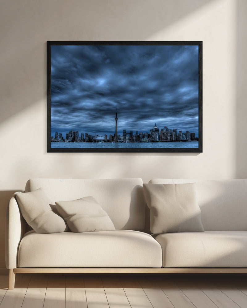 Wall art Toronto bleu