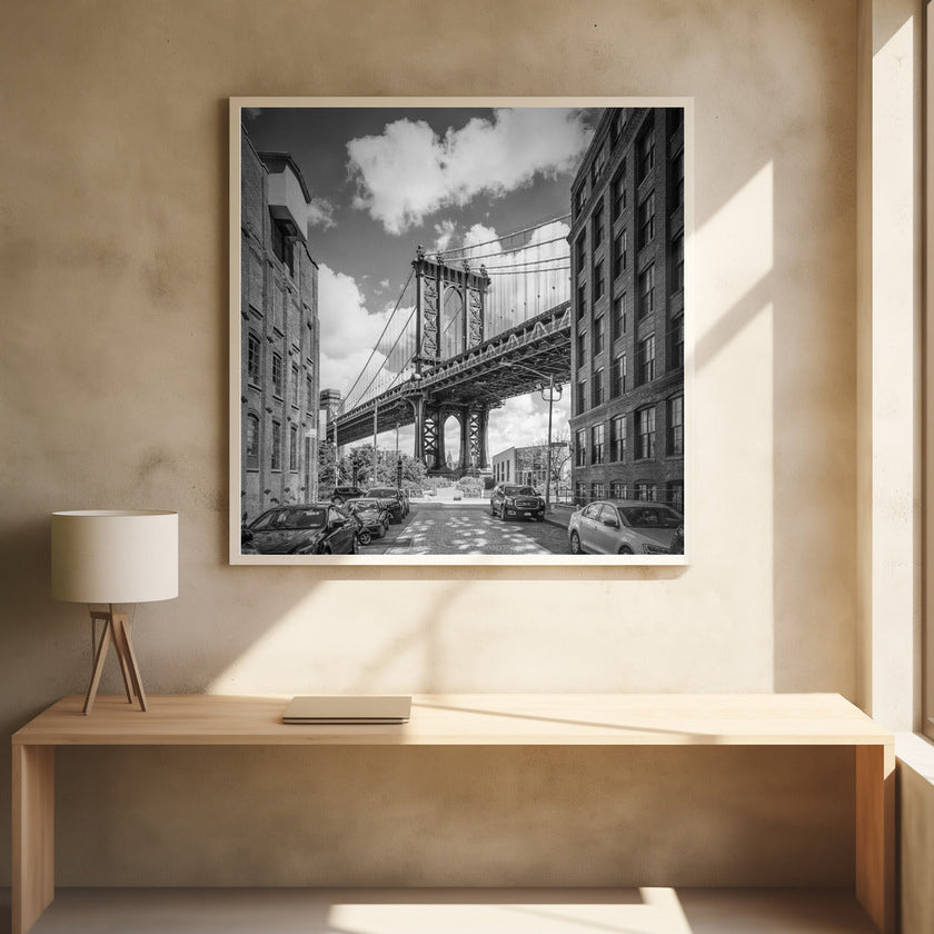 Wall art, NYC, pont de Manhattan