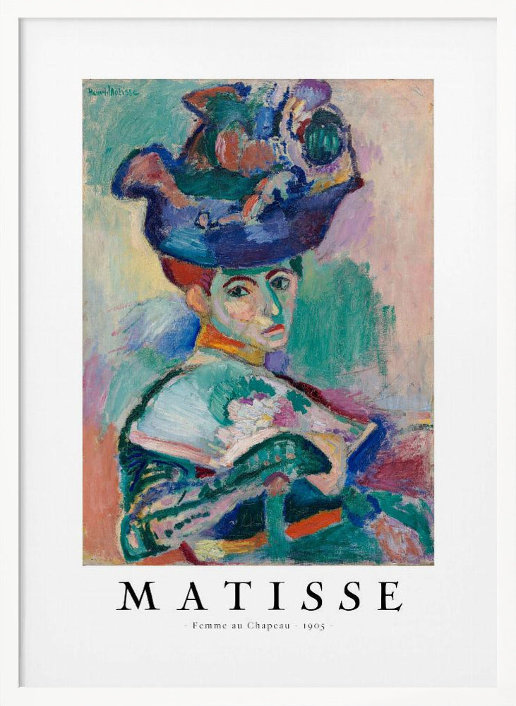 Wall art Femme au chapeau 1905