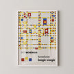 Piet Mondrian Broadway Boogie Woogie Giclee Print: Mid-Century Modern Art
