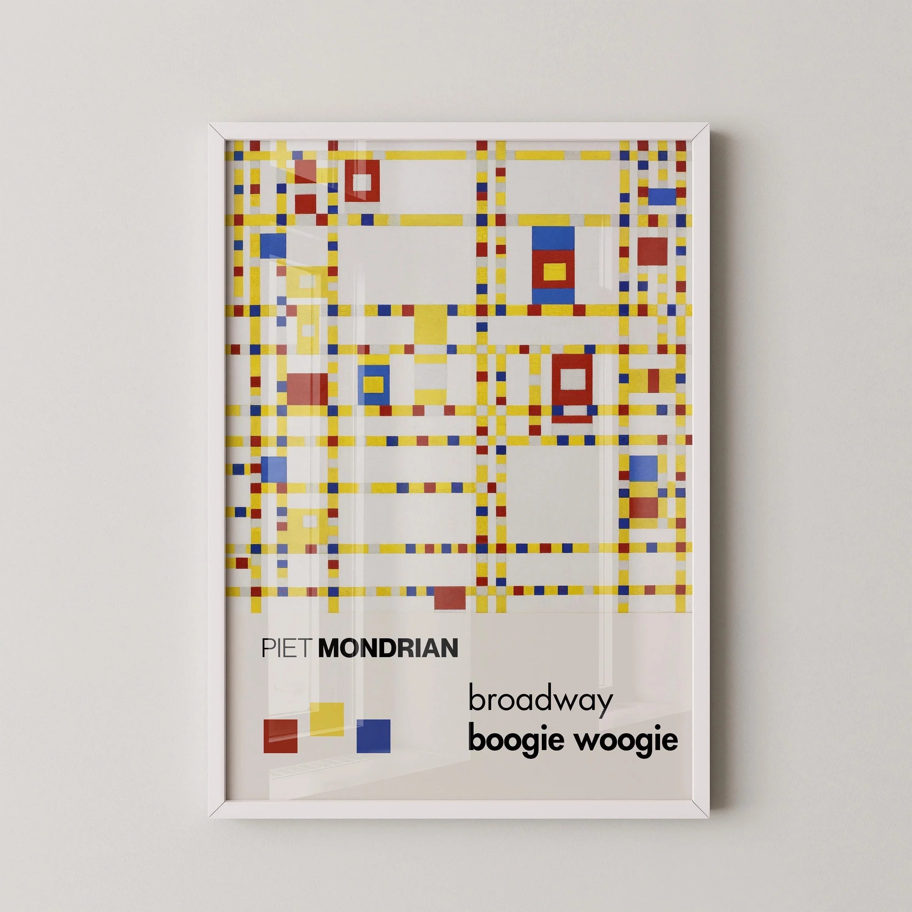 Piet Mondrian Broadway Boogie Woogie Giclee Print: Mid-Century Modern Art