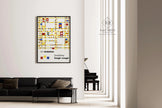 Piet Mondrian Broadway Boogie Woogie Giclee Print: Mid-Century Modern Art