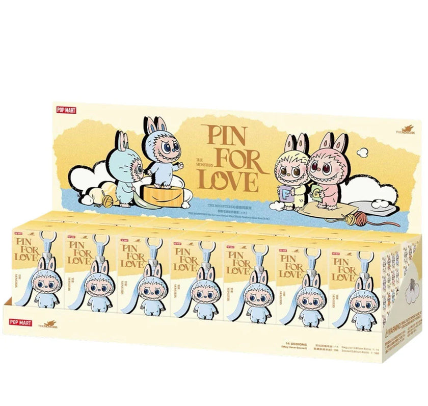 Authentic POP MART Labubu The Monsters Pin for Love Plush A-M (Blind Box)