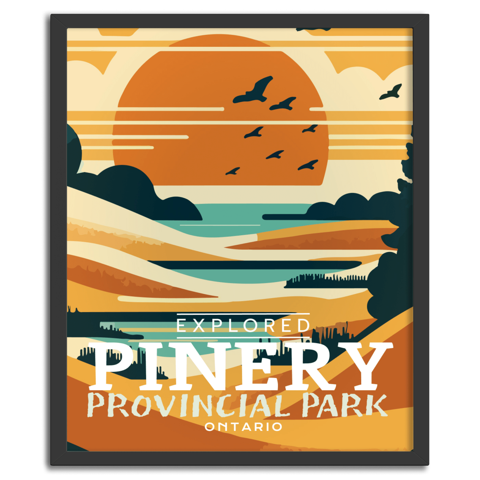 Pinery Ontario Provincial Park 'Explored' Poster, Canada Parks