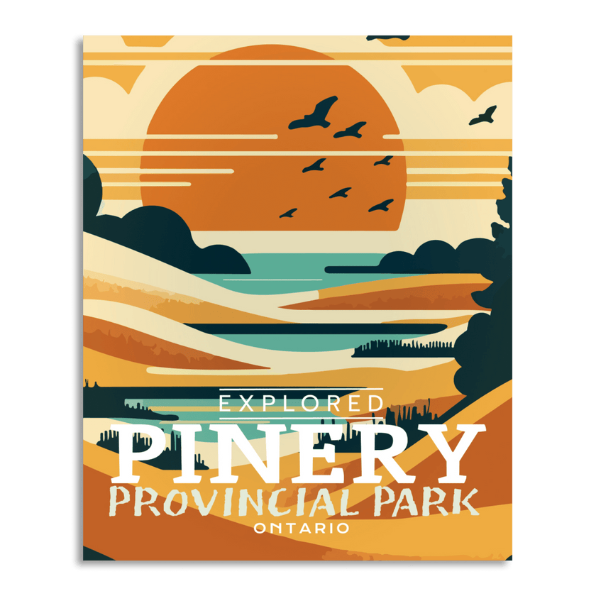 Pinery Ontario Provincial Park 'Explored' Poster, Canada Parks