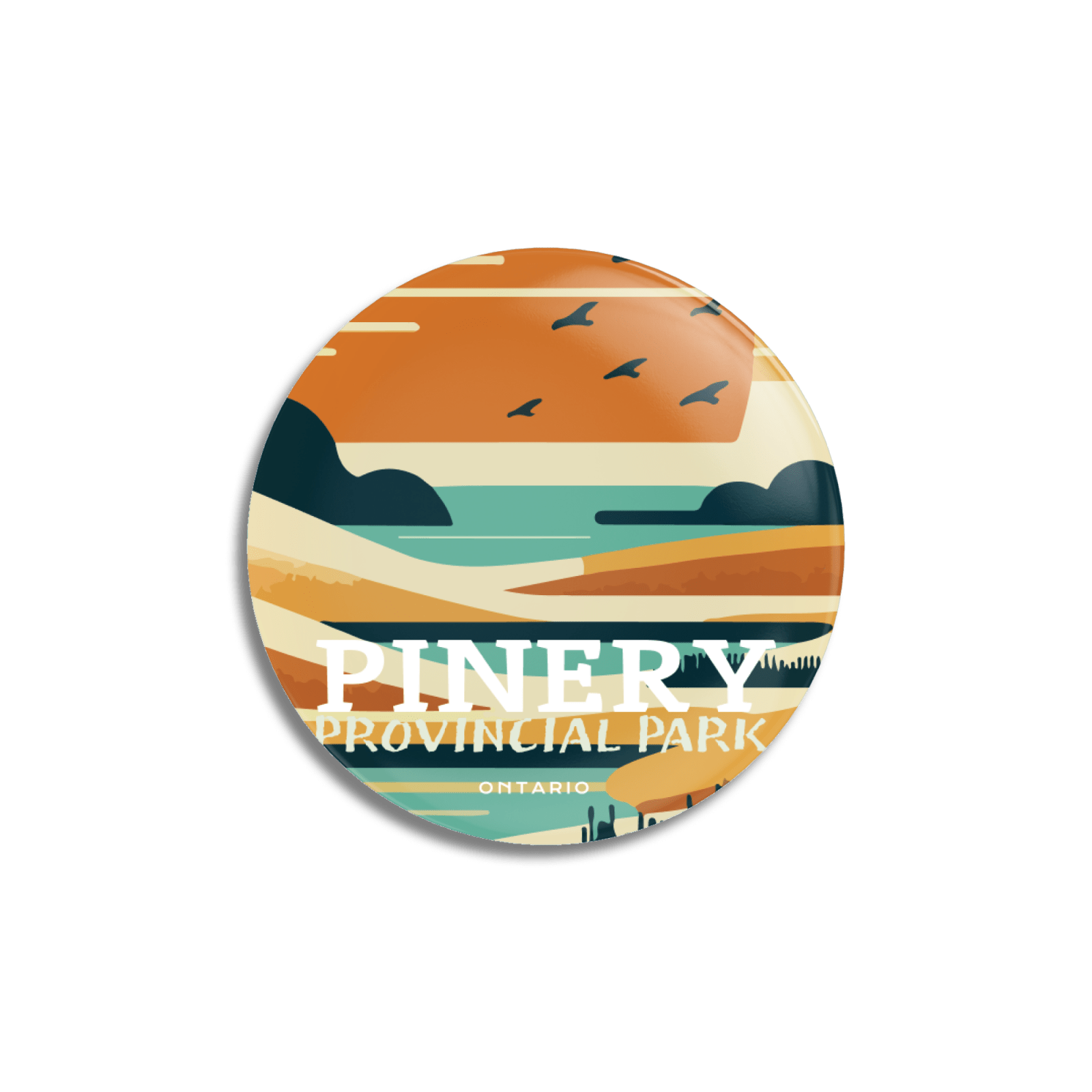 Pinery Provincial Park of Ontario Pinback Button, Canada Parks
