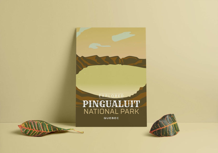 Pingualuit National Park 'Explored' Poster, Canada Parks