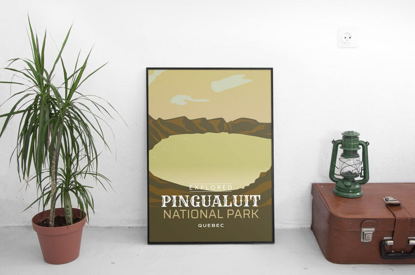 Pingualuit National Park 'Explored' Poster, Canada Parks