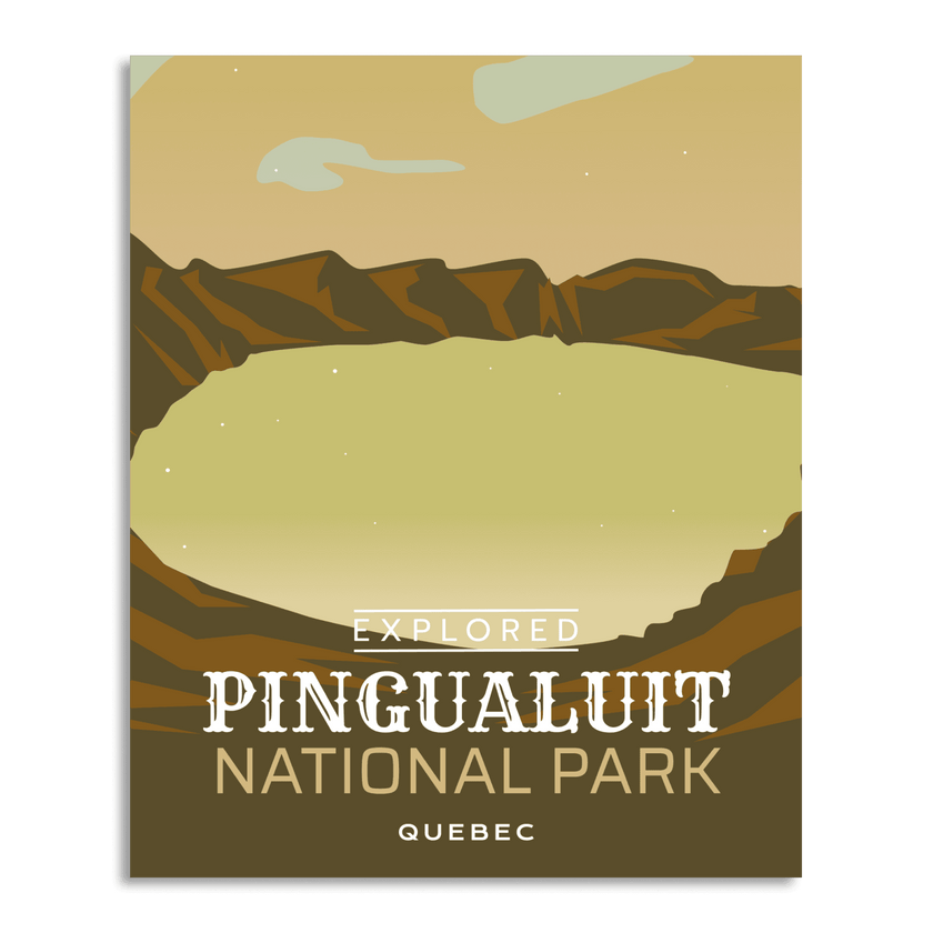 Pingualuit National Park 'Explored' Poster, Canada Parks