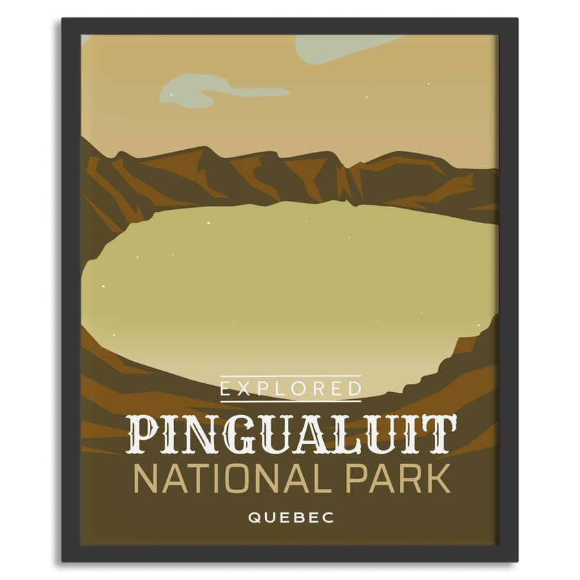Pingualuit National Park 'Explored' Poster, Canada Parks