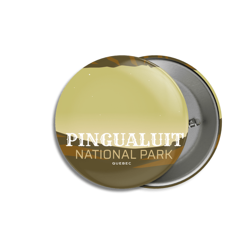 Pingualuit National Park of Quebec Pinback Button, Canada Parks