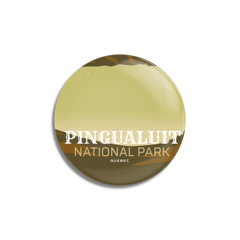 Pingualuit National Park of Quebec Pinback Button, Canada Parks