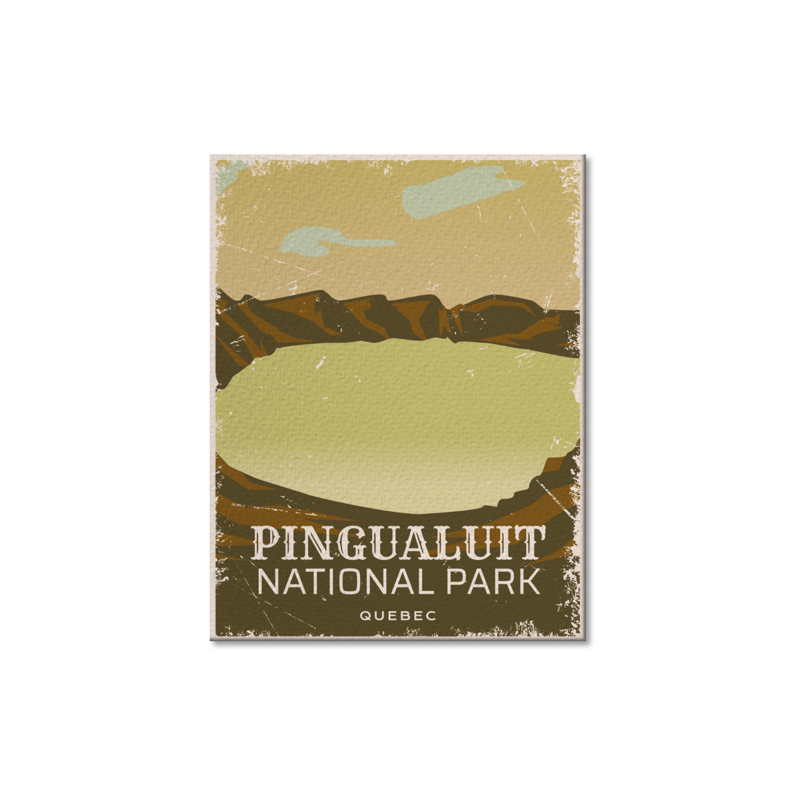 Pingualuit Quebec National Park Postcard, Canada Parks