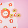 Pink Green Donut Pin