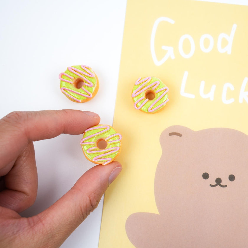 Pink Green Donut Pin