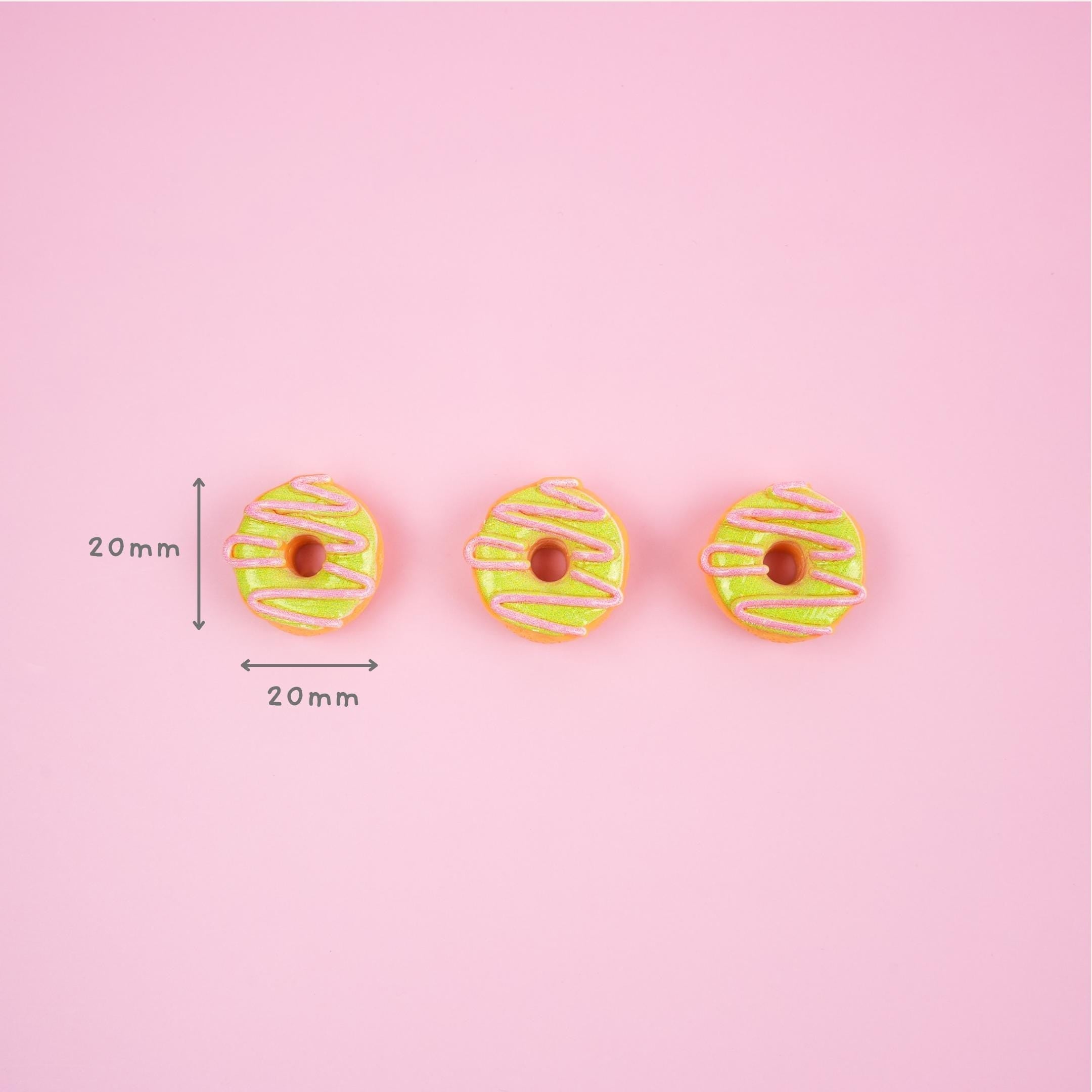 Pink Green Donut Pin
