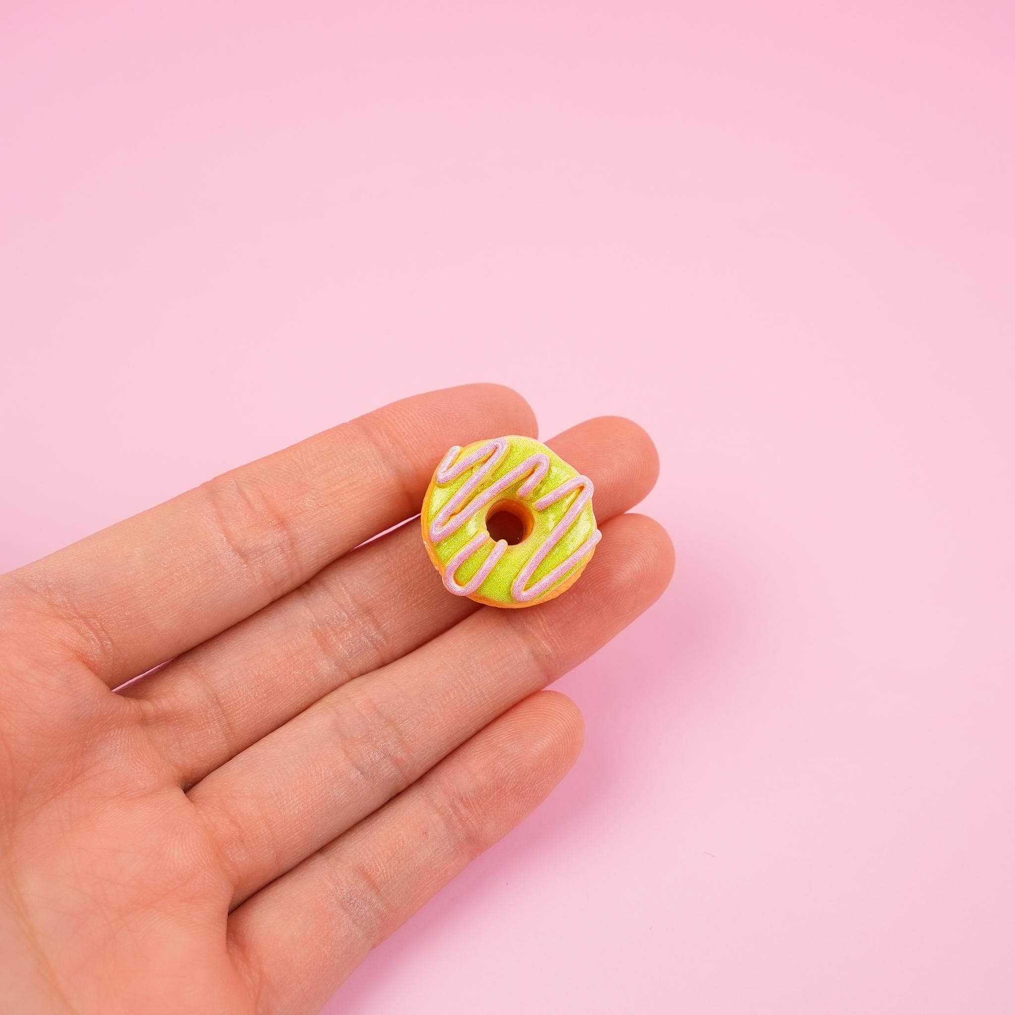 Pink Green Donut Pin